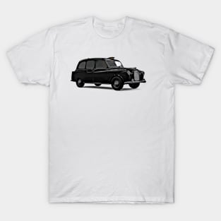 London Black Cab Cartoon T-Shirt